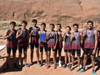 Shiprock Chieftains Boys Varsity Cross Country Fall 19-20 team photo.