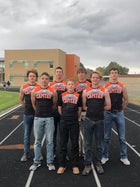 Capitan Tigers Boys Varsity Cross Country Fall 18-19 team photo.