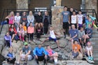 Burns/Pine Bluffs  Boys Varsity Cross Country Fall 18-19 team photo.