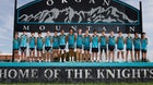 Organ Mountain Knights Boys Varsity Cross Country Fall 26-27 team photo.