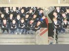 Burke Bulldogs Boys Varsity Swimming Winter 13-14 team photo.