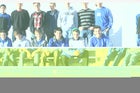 St. Michael's Horsemen Boys Varsity Swimming Winter 13-14 team photo.