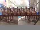 Cibola Cougars Boys Varsity Swimming Winter 13-14 team photo.