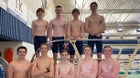 Lyman Eagles Boys Varsity Swimming Winter 22-23 team photo.