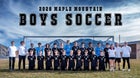 Maple Mountain Golden Eagles Boys Varsity Soccer Spring 25-26 team photo.