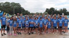 P.K. Yonge Blue Wave Boys Varsity Swimming Fall 24-25 team photo.