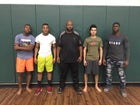 Hall Warriors Boys Varsity Wrestling Fall 17-18 team photo.