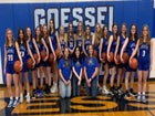 Goessel Bluebirds Girls Varsity Basketball Winter 23-24 team photo.