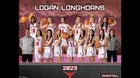 Logan Longhorns Girls Varsity Basketball Winter 23-24 team photo.