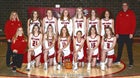 Montrose Red Hawks Girls Varsity Basketball Winter 23-24 team photo.