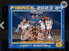 Pierce Bears Girls Varsity Basketball Winter 23-24 team photo.