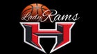 Hillcrest Rams Girls Varsity Basketball Winter 23-24 team photo.