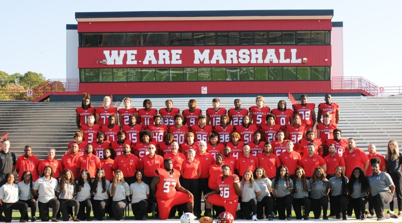 Marshall on sale football roster