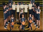 Bishop Moore Hornets Boys Varsity Basketball Winter 23-24 team photo.
