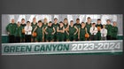 Green Canyon Wolves Boys Varsity Basketball Winter 23-24 team photo.