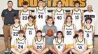 Lutheran North Mustangs Boys Varsity Basketball Winter 23-24 team photo.