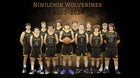 Ninilchik Wolverines Boys Varsity Basketball Winter 23-24 team photo.
