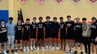 Hackley Hornets Boys Varsity Basketball Winter 23-24 team photo.