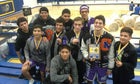 Miyamura Patriots Boys Varsity Wrestling Winter 15-16 team photo.