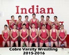 Cobre Indians Boys Varsity Wrestling Winter 15-16 team photo.