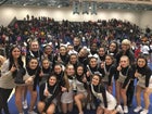 Volcano Vista Hawks Co-ed JV Cheer Winter 15-16 team photo.