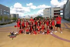 Centennial Hawks Co-ed JV Cheer Winter 15-16 team photo.