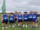 Gross Catholic Cougars Boys Varsity Cross Country Fall 25-26 team photo.