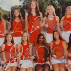 Newton-Conover Red Devils Girls Varsity Tennis Fall 26-27 team photo.