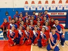 West Mesa Mustangs Co-ed Varsity Cheer Winter 19-20 team photo.