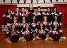 Grants Pirates Co-ed Varsity Cheer Winter 19-20 team photo.