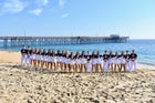 Meridian Warriors Co-ed Varsity Cheer Winter 19-20 team photo.