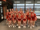 Waverly Wolverines Co-ed Varsity Cheer Winter 19-20 team photo.