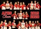 American Falls Beavers Co-ed Varsity Cheer Winter 19-20 team photo.
