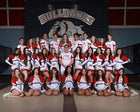 Las Cruces Bulldawgs Co-ed Varsity Cheer Winter 19-20 team photo.