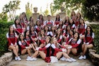 Roswell Coyotes Co-ed Varsity Cheer Winter 19-20 team photo.