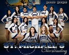 St. Michael's Horsemen Co-ed Varsity Cheer Winter 19-20 team photo.