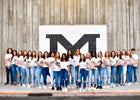 Moscow Bears Co-ed Varsity Cheer Winter 19-20 team photo.