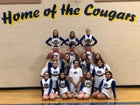 Caldwell Cougars Co-ed Varsity Cheer Winter 19-20 team photo.