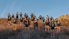 Organ Mountain Knights Co-ed Varsity Cheer Winter 19-20 team photo.
