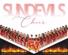 Espanola Valley Sundevils Co-ed Varsity Cheer Winter 19-20 team photo.
