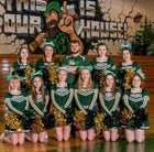 St. Maries Lumberjacks Co-ed Varsity Cheer Winter 19-20 team photo.