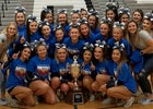 La Cueva Bears Co-ed Varsity Cheer Winter 19-20 team photo.
