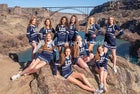 Lighthouse Christian Lions Co-ed Varsity Cheer Winter 19-20 team photo.