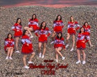 Robertson Cardinals Co-ed Varsity Cheer Winter 19-20 team photo.