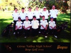 Citrus Valley Blackhawks Boys Varsity Golf Spring 14-15 team photo.