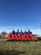 West Mesa Mustangs Girls Varsity Track & Field Spring 16-17 team photo.