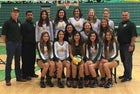Mayfield Trojans Girls Varsity Volleyball Fall 17-18 team photo.