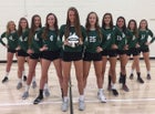 Strongsville Mustangs Girls Varsity Volleyball Fall 17-18 team photo.