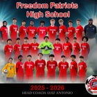 Freedom Patriots Boys Varsity Soccer Winter 25-26 team photo.