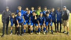 Sebastian River Sharks Boys Varsity Soccer Winter 25-26 team photo.
